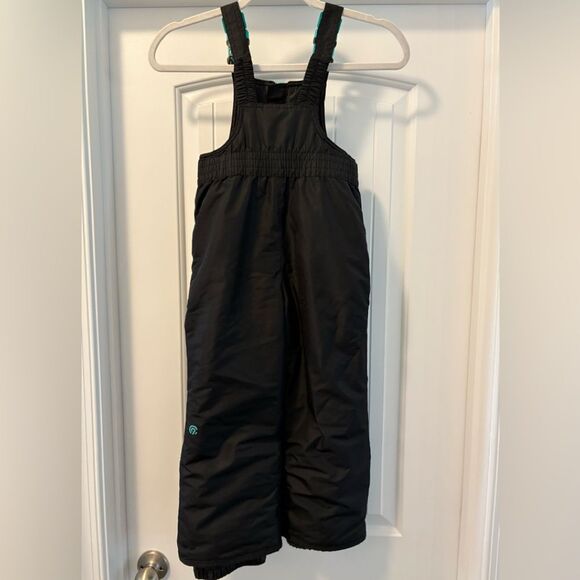 Champion C9 Black Bib Overalls with Teal Accents Size 4 - 5 Kids Unisex - Picture 3 of 3